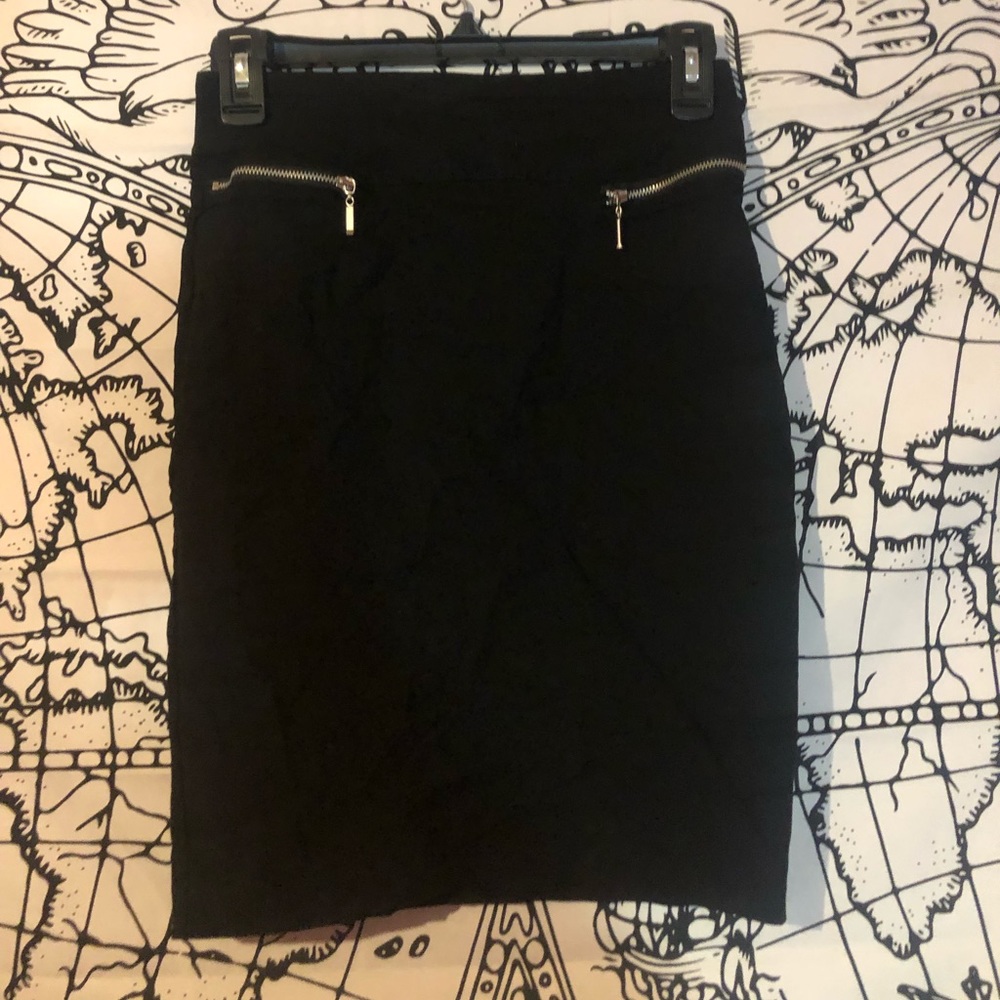 Black pencil skirt